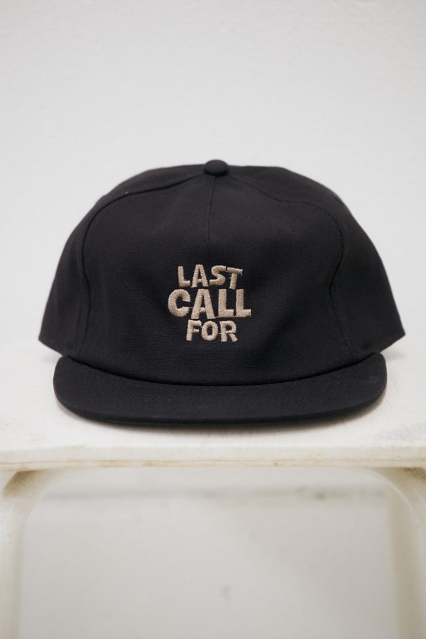 Casquette en coton "Last Call For" Black